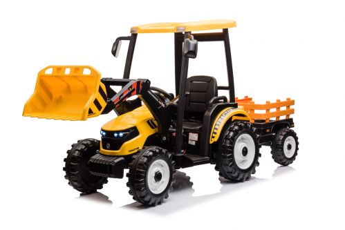 Elektro Kinderauto Pushdozer 2x120W 12V/10Ah inkl. Anhänger